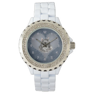 Montre Schnauzer de coeur
