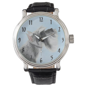Montre Schnauzer (Giant, Standard) Peinture - Chien Art