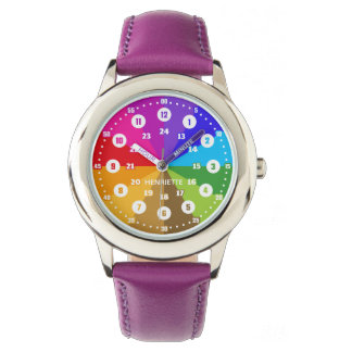 Montre Schulanfangsgeschenk Lernuhr Kinder-Armbanduhr