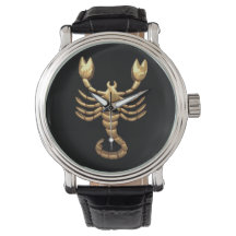 Montre Scorpion – Pièce Minimaliste du Zodiaque 