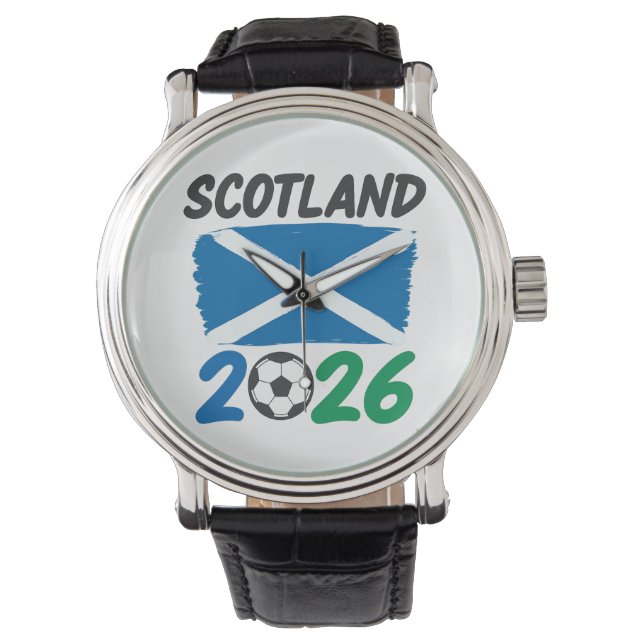 Montre Scotland 2026 Soccer Fan Design / Saltire and Foot (devant)