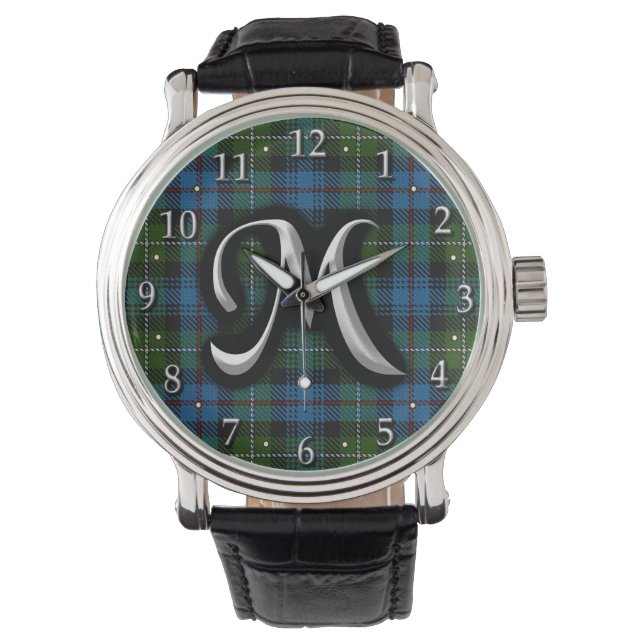 Montre Scottish Clan MacKenzie Letter M (devant)