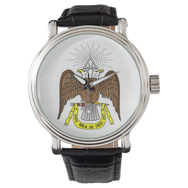 Montre Scottish Rite, Masonic, Freemason, 32 degrés (devant)