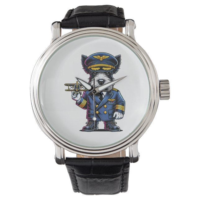 Montre Scottish Terrier Pilot (devant)