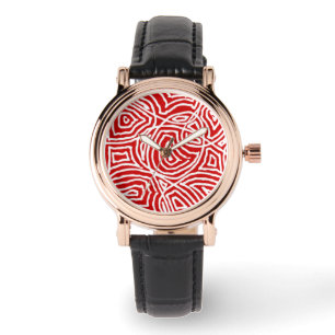 Montre Scribble rouge
