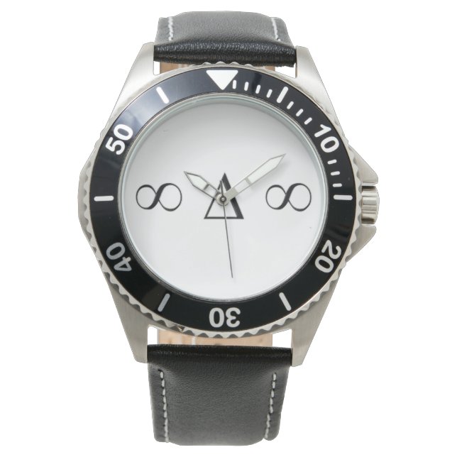 Montre SEG Custom Leather Watch avec cadran (devant)