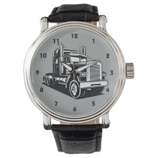 Montre Semi Truck Transport Highway Cool Driver
