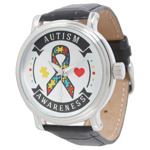 Montre Sensibilisation sur l'autisme Vintage bracelet en