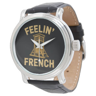 Montre Sentiment de Guillotine Vintage française