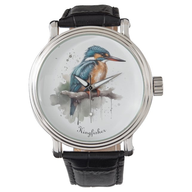 Montre Sérénité du martin-pêcheur (devant)
