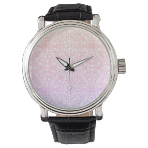 Montre Série de motifs de mandala Soft Pink Dream
