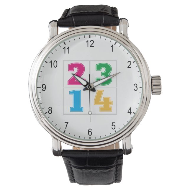 Montre Série numérique 1234 (devant)