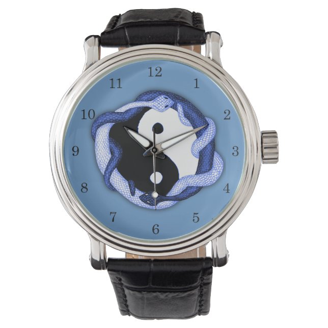 Montre Serpents double (bleu) (devant)