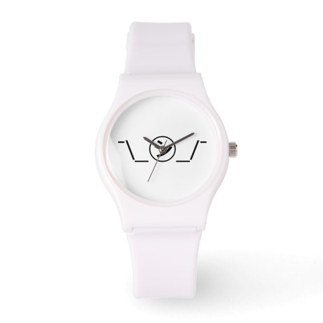 Montre Shi Kana Shrug Emoticon -\_ ㋛_/+Japonais Kaomoji (Recto)