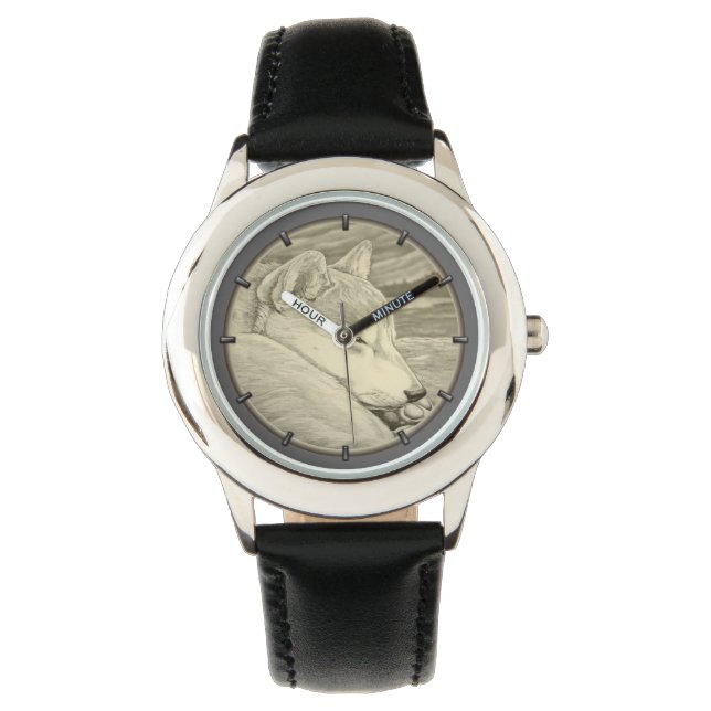 Montre Shiba Inu Watch Amoureux des chiens Shiba Inu Wris (devant)