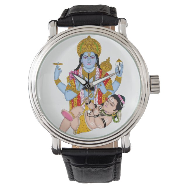 Montre Shiva & Vishnu Clock – Divine Wall Decor & Home De (devant)