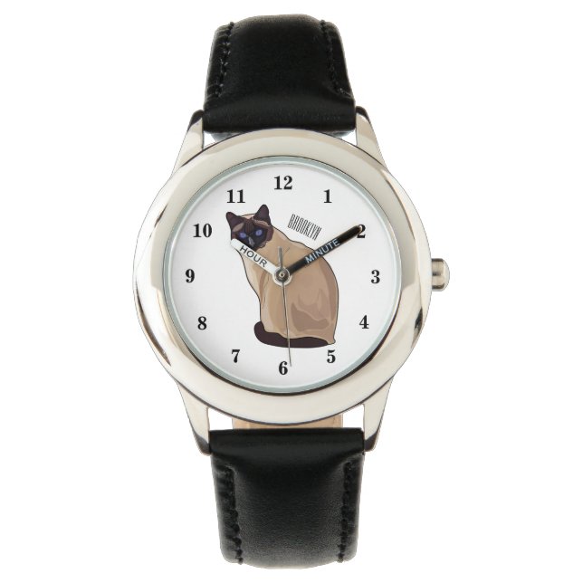 Montre Siamese cat cartoon (devant)