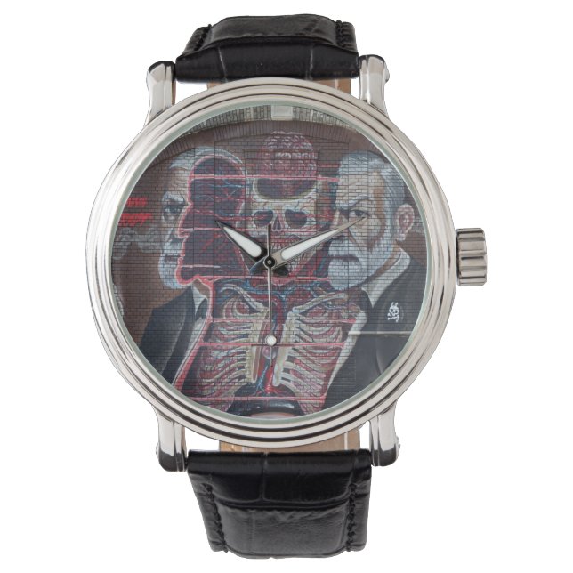 Montre Sigmund Freud Street Art (devant)