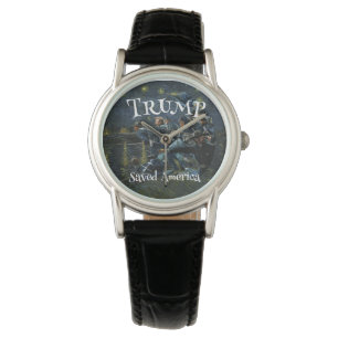 Montre Signature Trump Bleu foncé Famille Foi Liberté