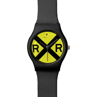 Montre Signe de croisement de chemin de fer