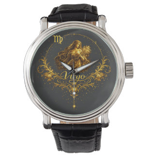 Montre Signe du zodiaque unique de la Vierge, signe stell