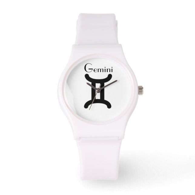Montre Signe Gemini du Zodiaque. Mesdames Montres. (Recto)