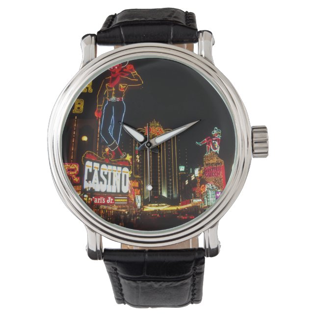 Montre Signe Las Vegas Night Time Neon Lights Casinos (devant)