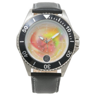 Montre Signe moderne Zodiac Leo Citation Élément incend