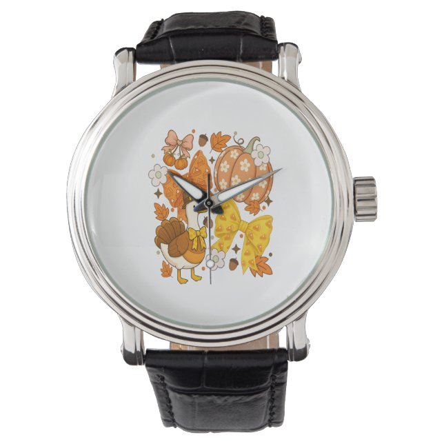 Montre Silencieux Goose Thankgiving Coquette Turquie (devant)