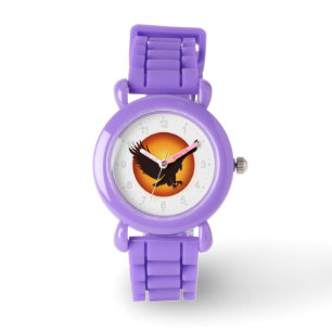 Montre Silhouette de faucon solaire - Choisir la couleur 