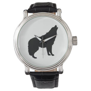 Montre Silhouette de Loup Hurlant