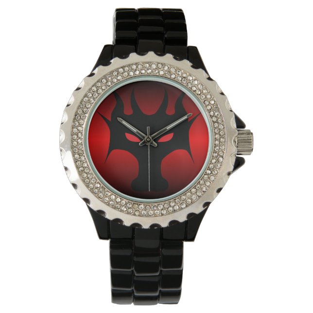Montre Silhouette de tête de dragon (devant)
