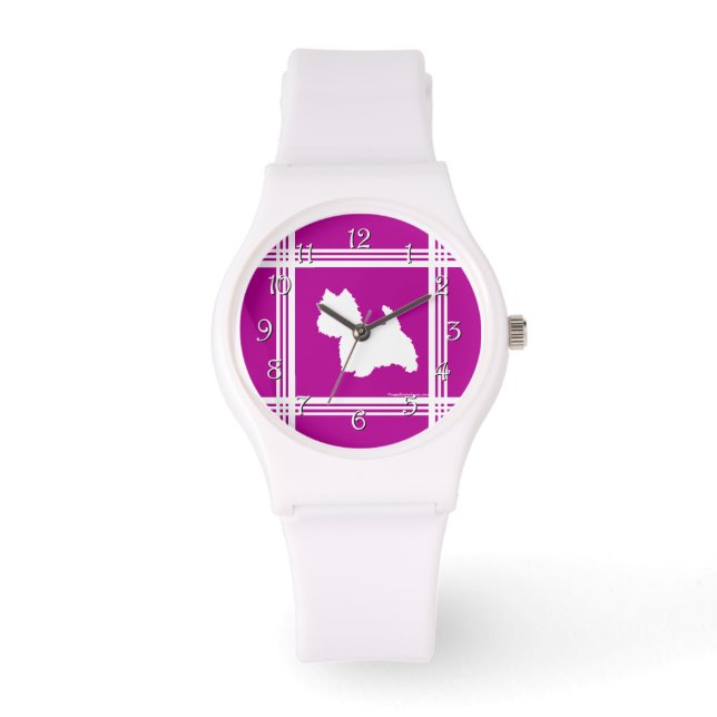 Montre Silhouette de Westie (Recto)