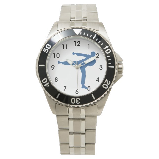 Montre Silhouette des arts martiaux (devant)