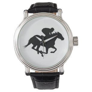 Montre Silhouette du cheval de course