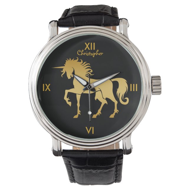 Montre Silhouette Unicorne Danse (devant)