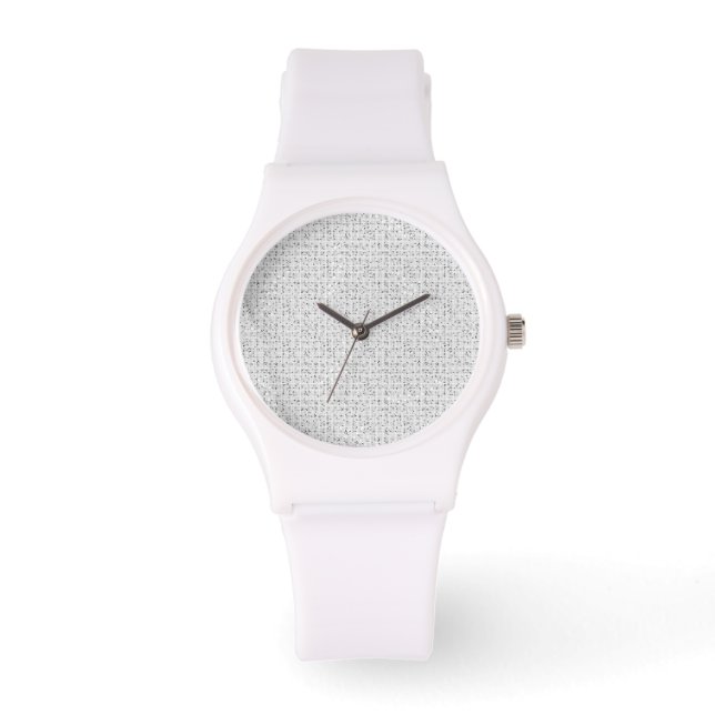 Montre Silicone blanche | Personnalisable et éléga (Recto)