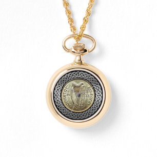 Montre Silver Irish Erie Irlande pièce de monnaie de harp
