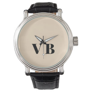 Montre simple couleur simple uni couleur personnalisée pa