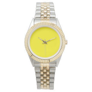Montre simple couleur solide minimale personnalisée     
