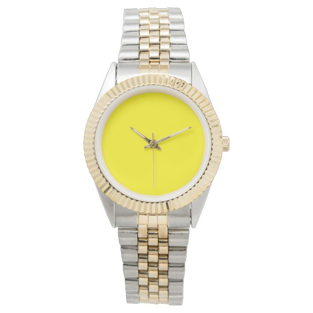 Montre simple couleur solide minimale personnalisée (devant)