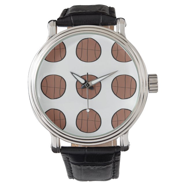 Montre simple minimum baseball baseball bronze sur mesure (devant)