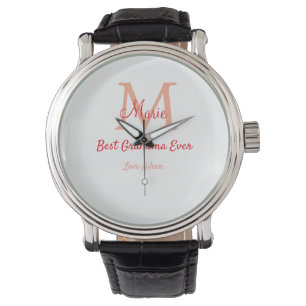 Montre simple minimum meilleur grand-mère jamais rouge mo