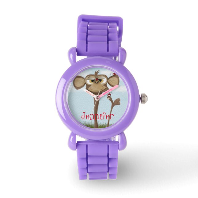 Montre Singe idiot et coccinelles (Recto)