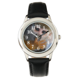 Montre Singe mignon de bébé secouru