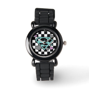 Montre Skater Girl Supergirl Coeurs S-Shield