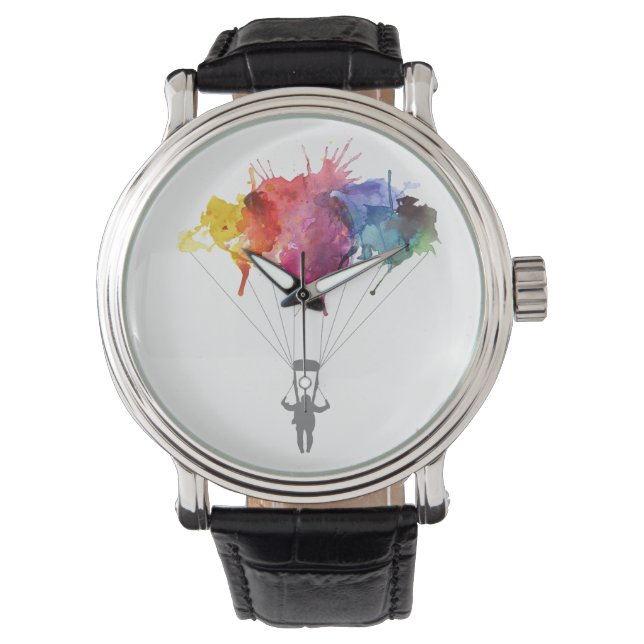 Montre Skydiver, Parachute. Sport De Plongée En Plein Air (devant)