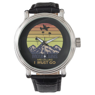 Montre Skydiving Plane jumping mountains are Calling Funn