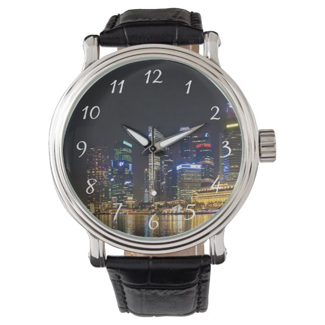 Montre Skyline Singapour pittoresque (devant)