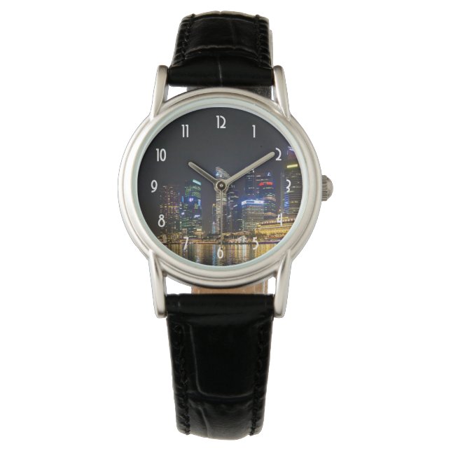 Montre Skyline Singapour pittoresque (devant)
